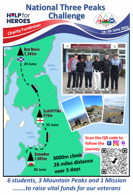 PrestatynHigh's tweet photo. Six Prestatyn school friends take on Three Peaks for charity  @rjournal 

https://t.co/g70k3JgwQm https://t.co/ROm1Buclu0