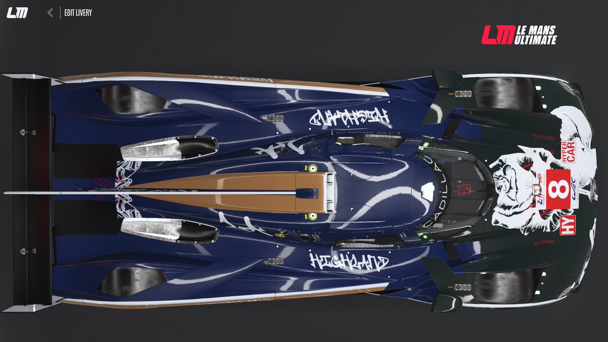 sxrdzz's tweet photo. Highland Racing 
Cadillac V-Series.R
livery designed by me https://t.co/8ROcBugmYB