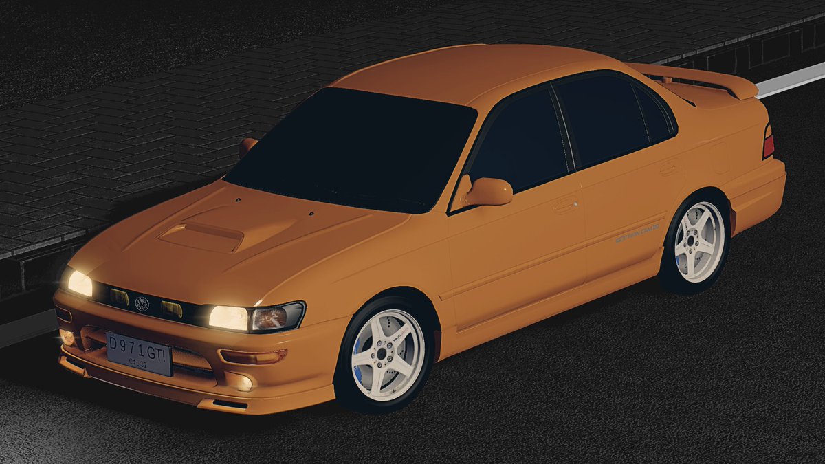 Fazamfahla's tweet photo. #CDID Toyo-Corolla Tuned (E100-Greco) Twin Cam 20-Valve. TRD Sports T3 Rims - Car Driving Indonesia. https://t.co/hYEJArbm4F