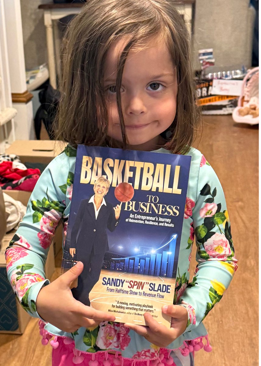 lunalilac53's tweet photo. Look who just received a copy of Basketball to Business!
My great niece is one of the newest members of the Basketball to Business family.  Photos like this makes me smile.
If you've purchased a copy, I'd love to see it! Take a picture holding the book and post it in the comments or tag me in your post.
It's exciting to see where the book is traveling and who's joining the journey.
Thank you to everyone who has purchased a copy and supported this dream. Your encouragement means more than you know.  @Entrepreneur