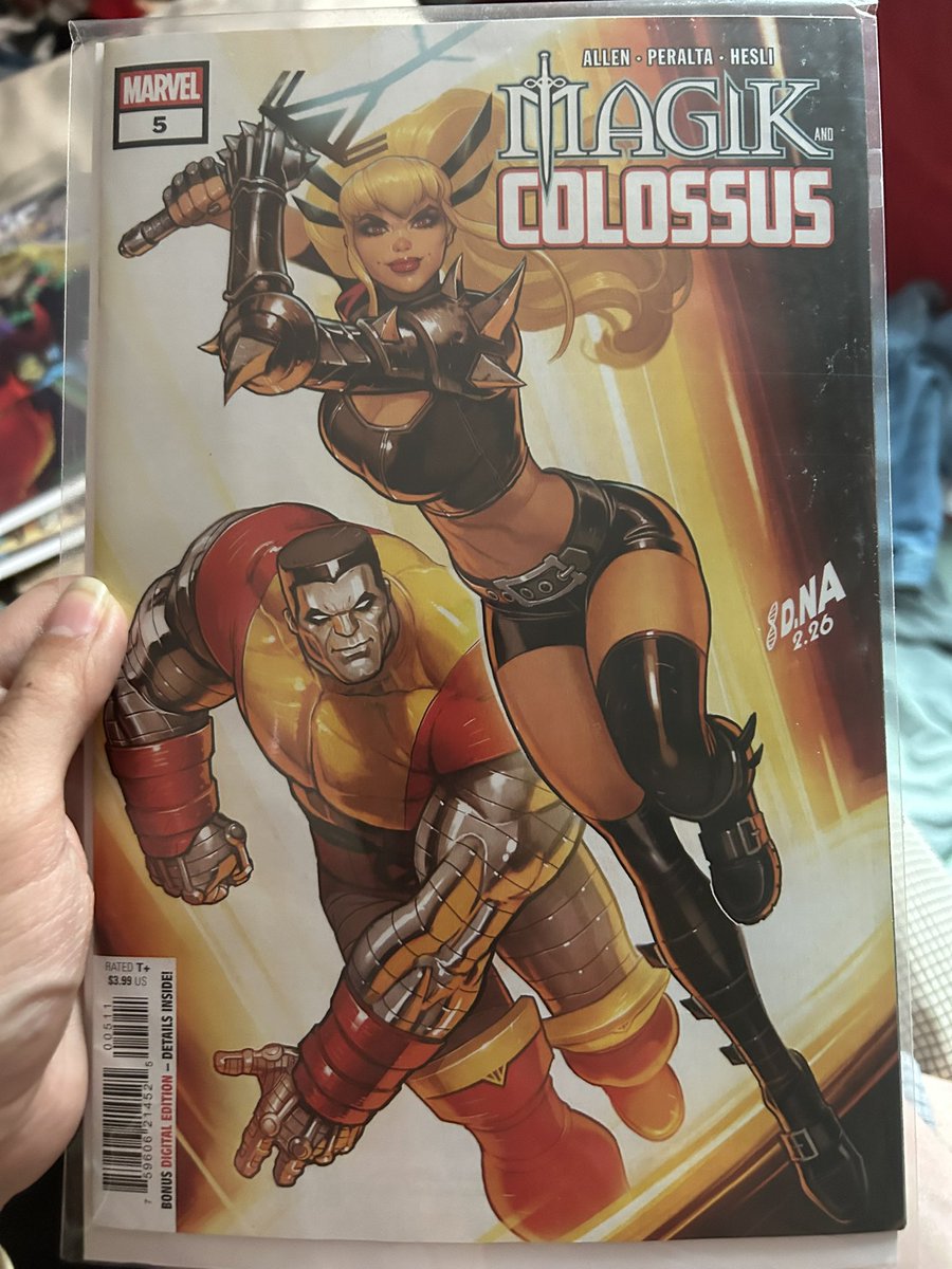 thecwflash101's tweet photo. Had to pick up last issue of Magik and Colossus by @_ashkallen  cover by david nakayama https://t.co/46xjXiK0Ry