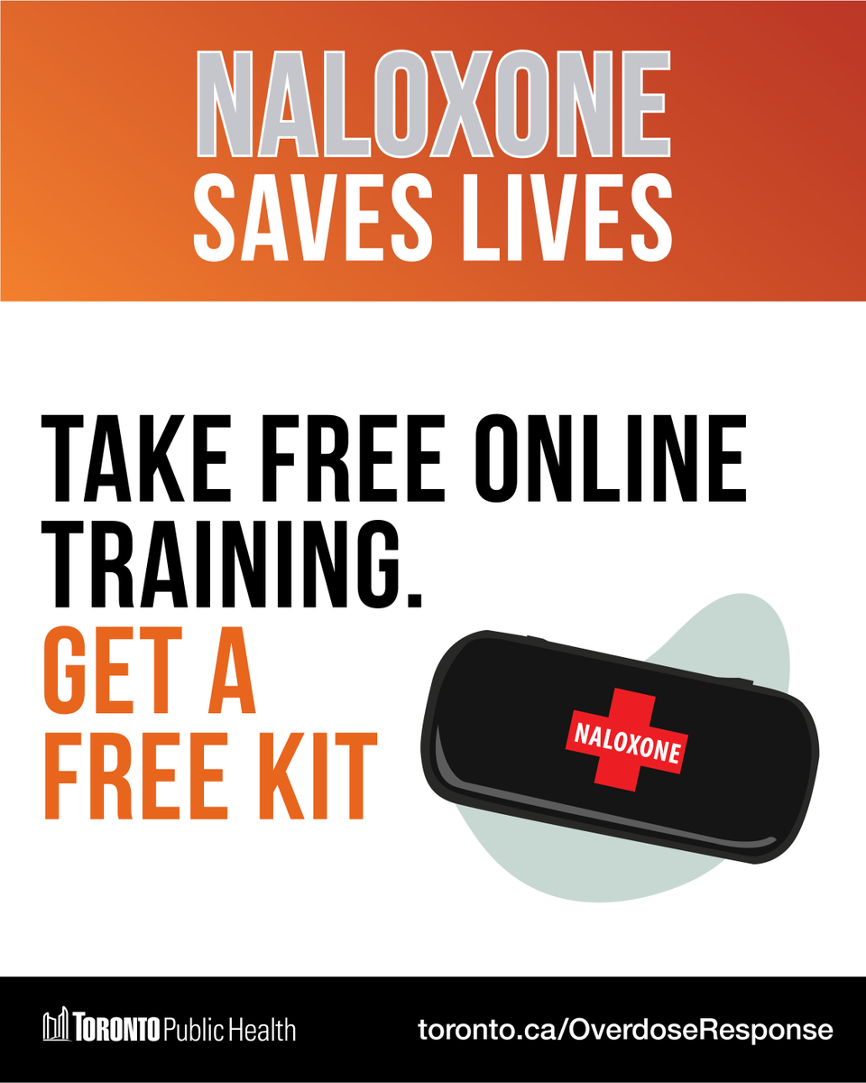 TOPublicHealth's tweet photo. Do you know how to respond to an overdose?

1️⃣ Learn the 5 steps to save a life: https://t.co/cxQofE6vyz
2️⃣ Take free online naloxone training: https://t.co/Y69QMaAGgg
3️⃣ Get a free naloxone kit: https://t.co/QjIjaC0Rzj

Be prepared. You could save a life. 

#NaloxoneSavesLives https://t.co/MUohdmBXV2