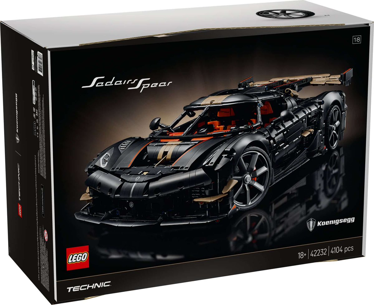 ShareGamePlay's tweet photo. LEGO Koenigsegg Sadair's Spear Hypercar👀

Price: €449,99 https://t.co/tI719f1HCe