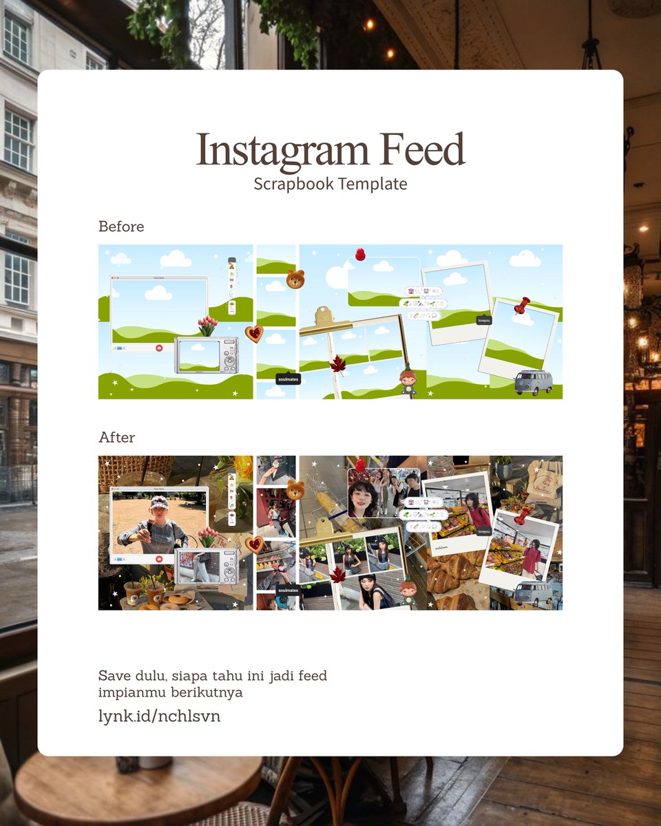 nchlsvn's tweet photo. ✨ mau feed yang on point?

Template Post Carousel 3 slide @nchlsvn jawabannya 🎀
fully editable, drag &amp; drop, ready to use
tinggal custom, langsung upload, selesai

Yuk intip koleksinya di https://t.co/g2ojw9tZ3n 💖

#TemplateScrapbook #AestheticTemplate #Zonajajan #Zonauang https://t.co/RqvOxLPl0j