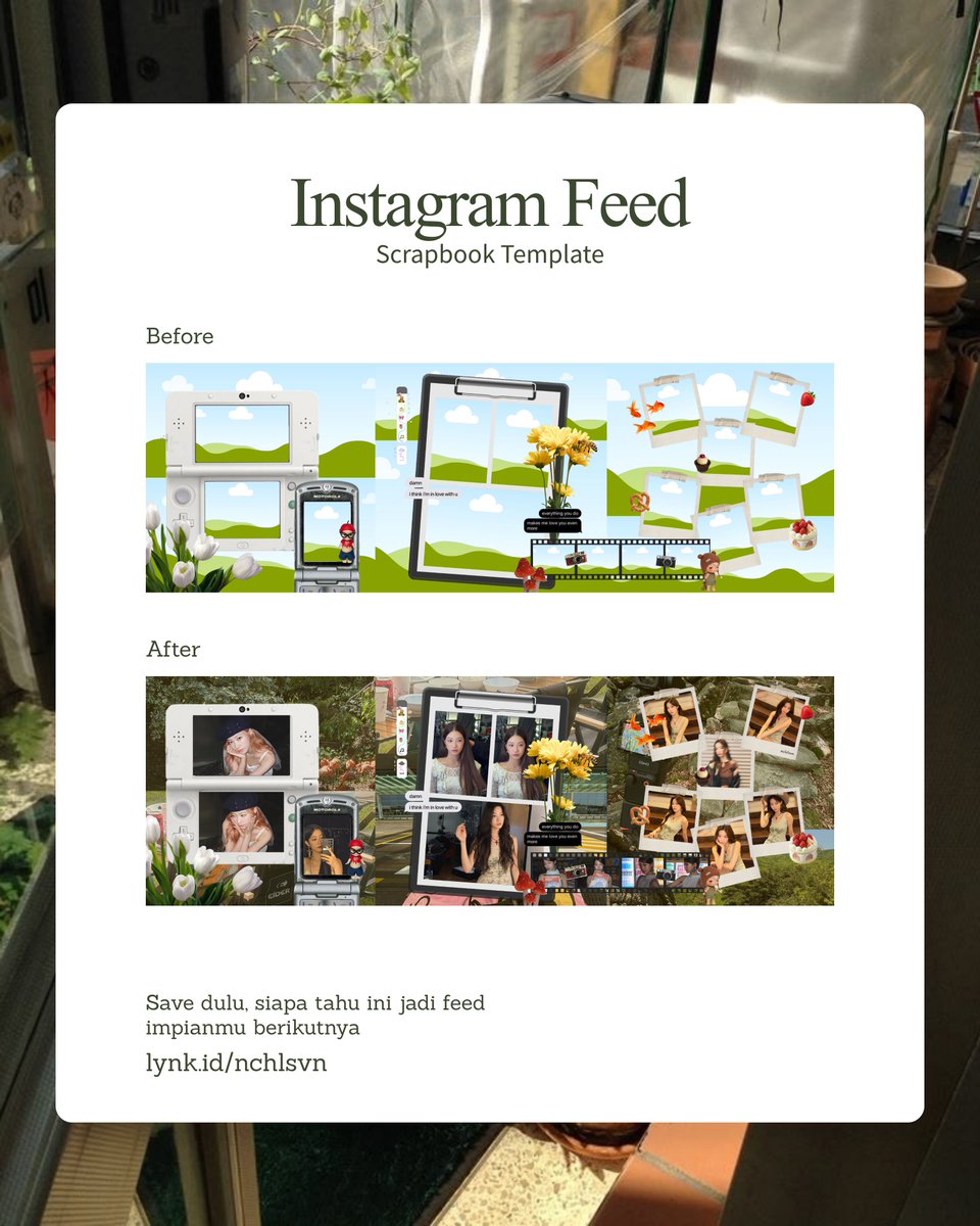 nchlsvn's tweet photo. ✨ mau feed yang on point?

Template Post Carousel 3 slide @nchlsvn jawabannya 🎀
fully editable, drag &amp; drop, ready to use
tinggal custom, langsung upload, selesai

Yuk intip koleksinya di https://t.co/g2ojw9tZ3n 💖

#TemplateScrapbook #AestheticTemplate #Zonajajan #Zonauang https://t.co/RqvOxLPl0j