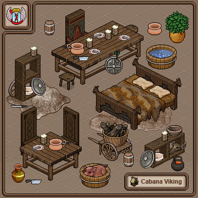 MeuHabblet's tweet photo. Construa com a grandiosidade das antigas lendas nórdicas... 🏹

Nova coleção disponível no catálogo Habblet: Cabana Viking 🗡️ https://t.co/GpwY8O1PZY