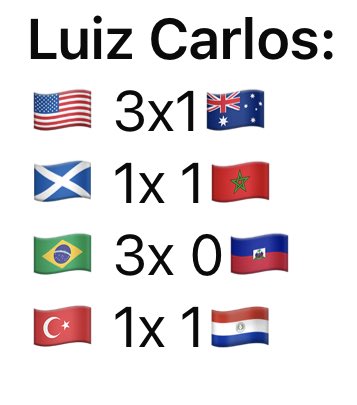 LARGOESPN's tweet photo. O que vocês acham dos meus palpites para os jogos de hoje, do bolão que participo? https://t.co/TbFyvqdZvN