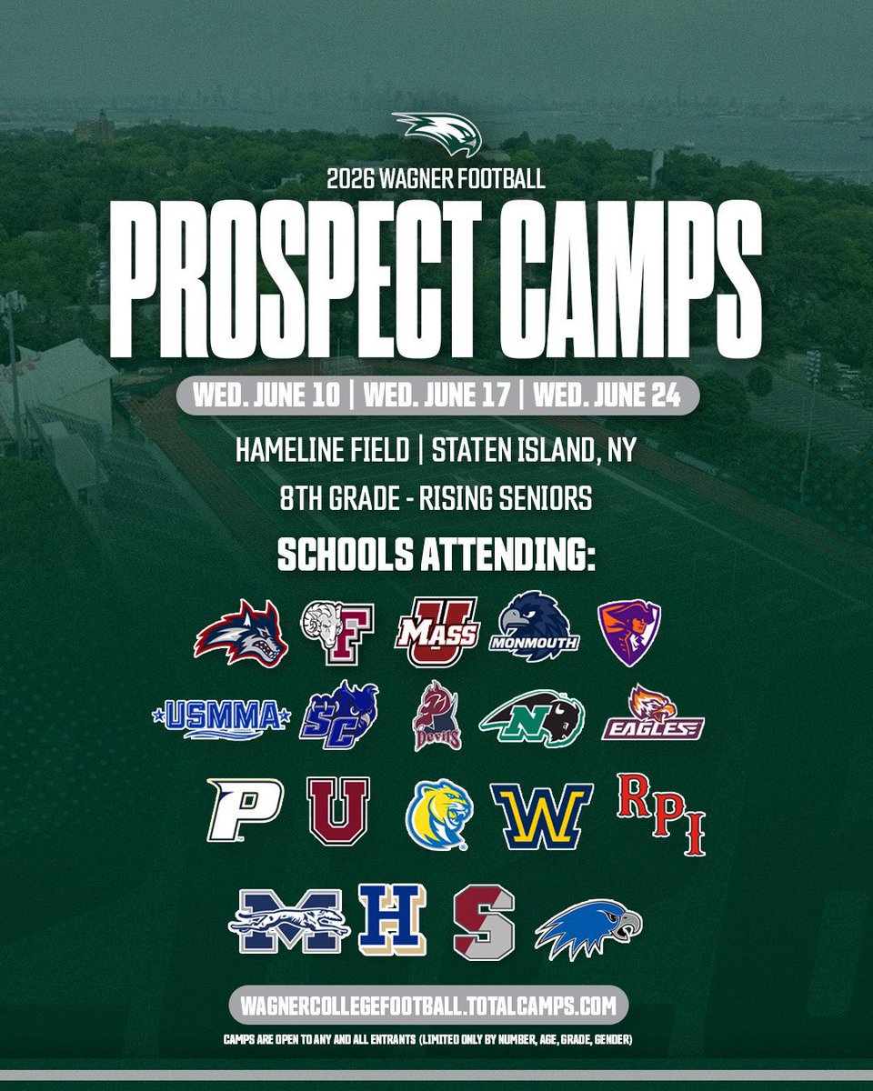 AnthonySDelgado's tweet photo. Thank you @coachanarumo of @Wagner_Football for the invite to your prospect camps! Looking forward to connecting soon, meeting, and building a relationship. @coachevansfb @Coach_McClurg @tommasella 
#LetsFly 🦅
#TPD #RecruitDrip 🐅 🏈
@DripFB @CoachGZimmerman @delossae17 @A_Pena4 @MarcG14Line @BamPerformance @TXRecruits @TXTopTalent @txfblife @BlueChipHSFB_TX @schoath @One11Recruiting