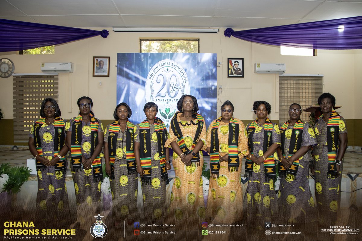 ghanaprisons's tweet photo. PRILAS HOLDS ANNUAL GENERAL MEETING

The Prisons Ladies Association (PRILAS) of the Ghana Prisons Service held its Annual General Meeting (AGM) at the VIP Hall of the Prison Officers’ Training School, Roman Ridge, on Thursday, 18th June 2026. https://t.co/uAo6Cr1q6M