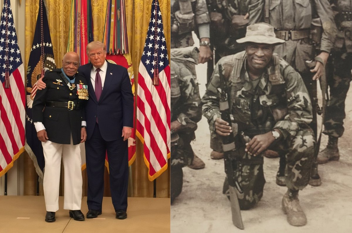 paulfeilers's tweet photo. @POTUS awards the Medal of Honor to Major James Capers, Jr. ❤️ 🇺🇸 

https://t.co/jkwfbkbzdb https://t.co/iHnqk9VYuE