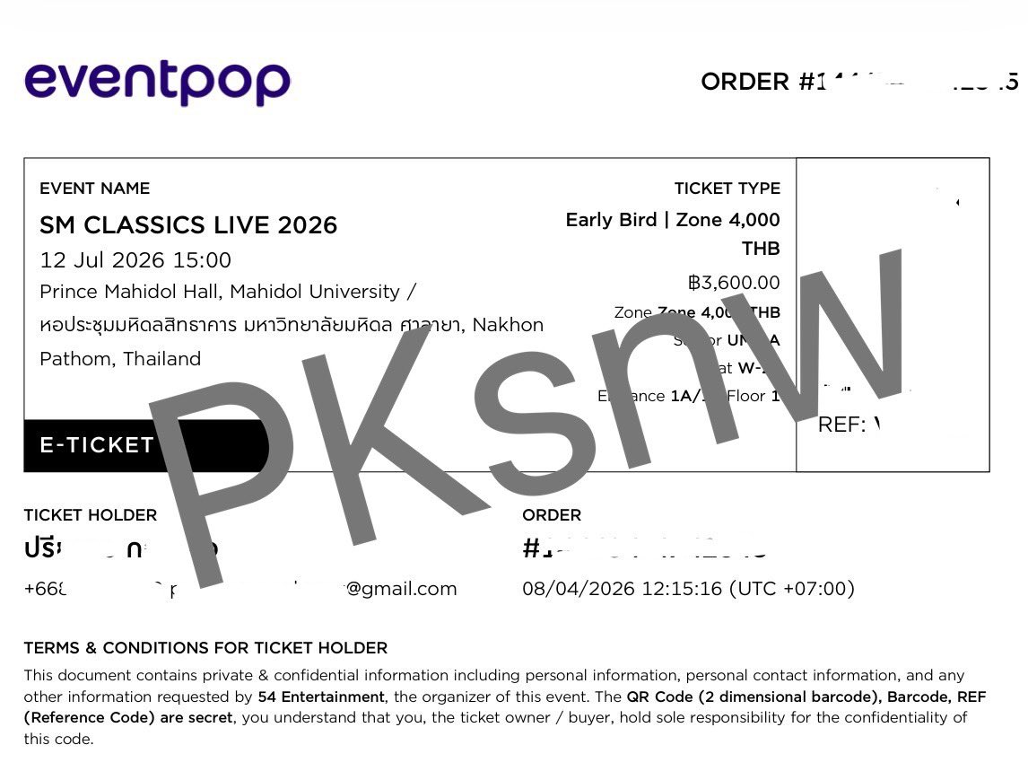 PKsnw's tweet photo. ขายบัตรคอน SM CLASSICS LIVE x น้องวาน
📍12/07/26 รอบ 15.00
📍Zone UM2-A 
📍ราคา 3,000.-

📨DM ขอรายละเอียดเพิ่มเติม
#SMClassicsLive #wendy #น้องวาน https://t.co/e04qKim5cS
