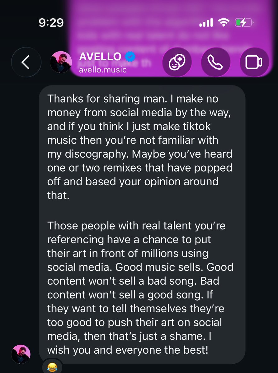 gabeyyyyyyyyyyy's tweet photo. @imnewhaven_ 65% of dudes discography is literally remixes lmfao. i just laugh reacted after he said this back when i called him out for his tik tok music. https://t.co/NExGGZpFtp