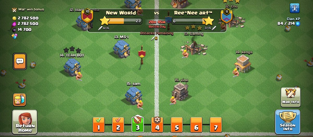 zhimo49096's tweet photo. Players like this leaves the clan when the war starts and even cwl... It hurts a lot for the clan  ... There must be consequences really disappointed to have players like this 😥
@ClashofClans https://t.co/HCKOqBJcS7