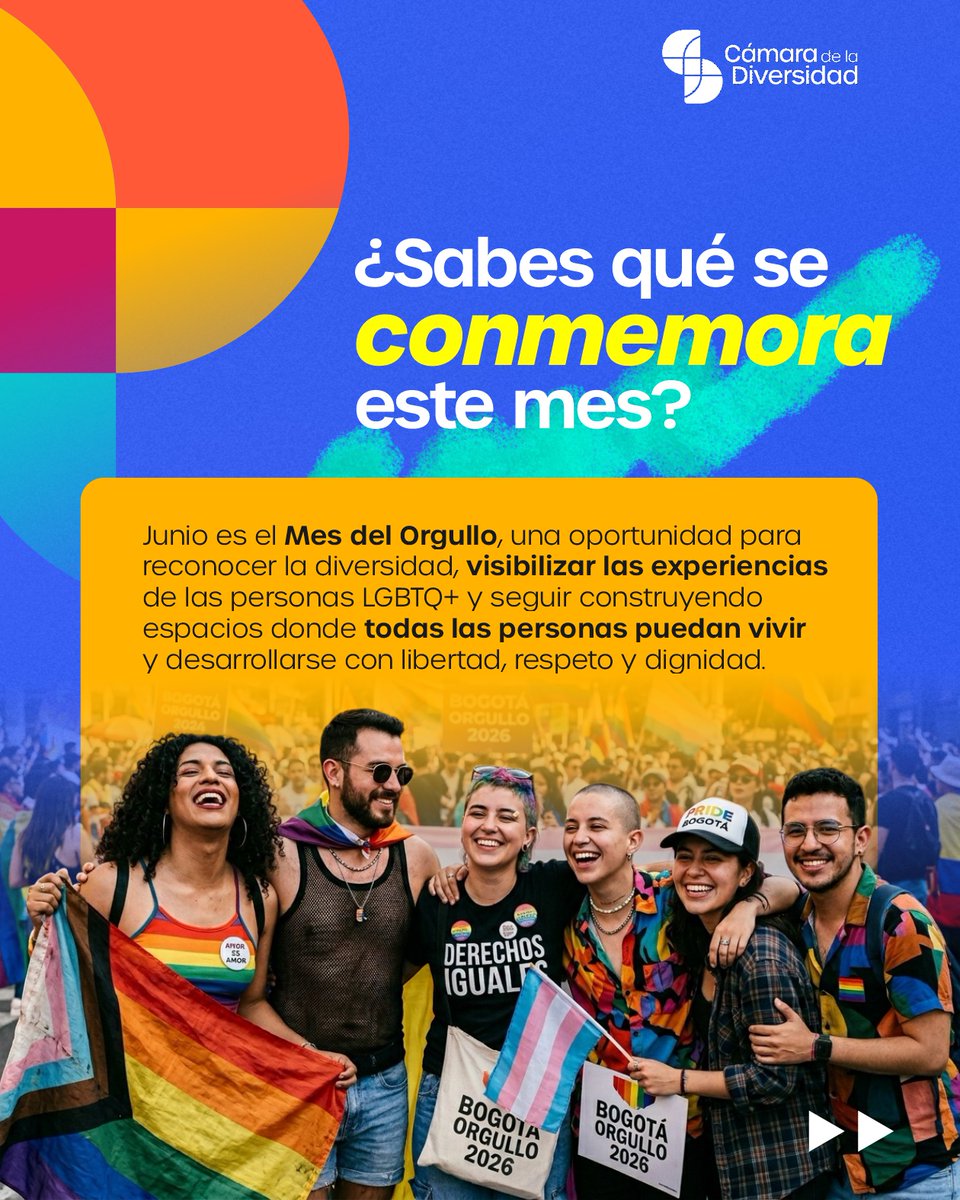 CamDiversidad's tweet photo. Junio es el Mes del Orgullo, una oportunidad para reconocer la diversidad, reflexionar sobre los avances alcanzados y reafirmar nuestro compromiso con la igualdad y la inclusión. https://t.co/xyKHlVkL7R