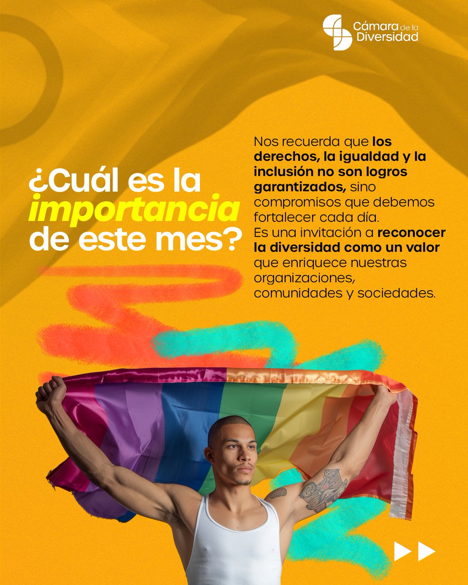 CamDiversidad's tweet photo. Junio es el Mes del Orgullo, una oportunidad para reconocer la diversidad, reflexionar sobre los avances alcanzados y reafirmar nuestro compromiso con la igualdad y la inclusión. https://t.co/xyKHlVkL7R