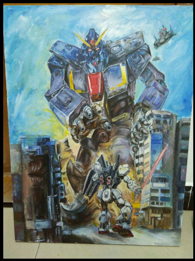 AIPC258's tweet photo. 紙に描いてた頃は、ほんと純粋に描くのが楽しかったなぁ。でもアクリル絵の具が服につくのがめっちゃ面倒だったけど……🤣🤣🤣 https://t.co/Kd4Pw5dw7N