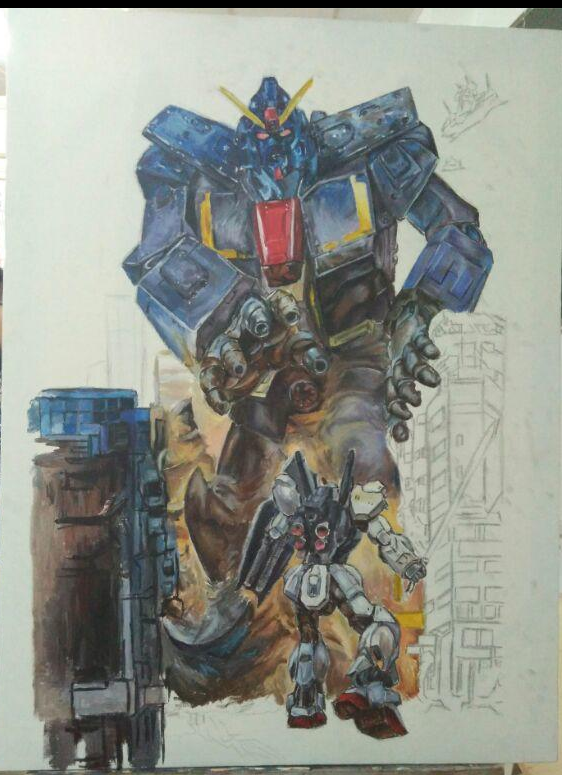 AIPC258's tweet photo. 紙に描いてた頃は、ほんと純粋に描くのが楽しかったなぁ。でもアクリル絵の具が服につくのがめっちゃ面倒だったけど……🤣🤣🤣 https://t.co/Kd4Pw5dw7N