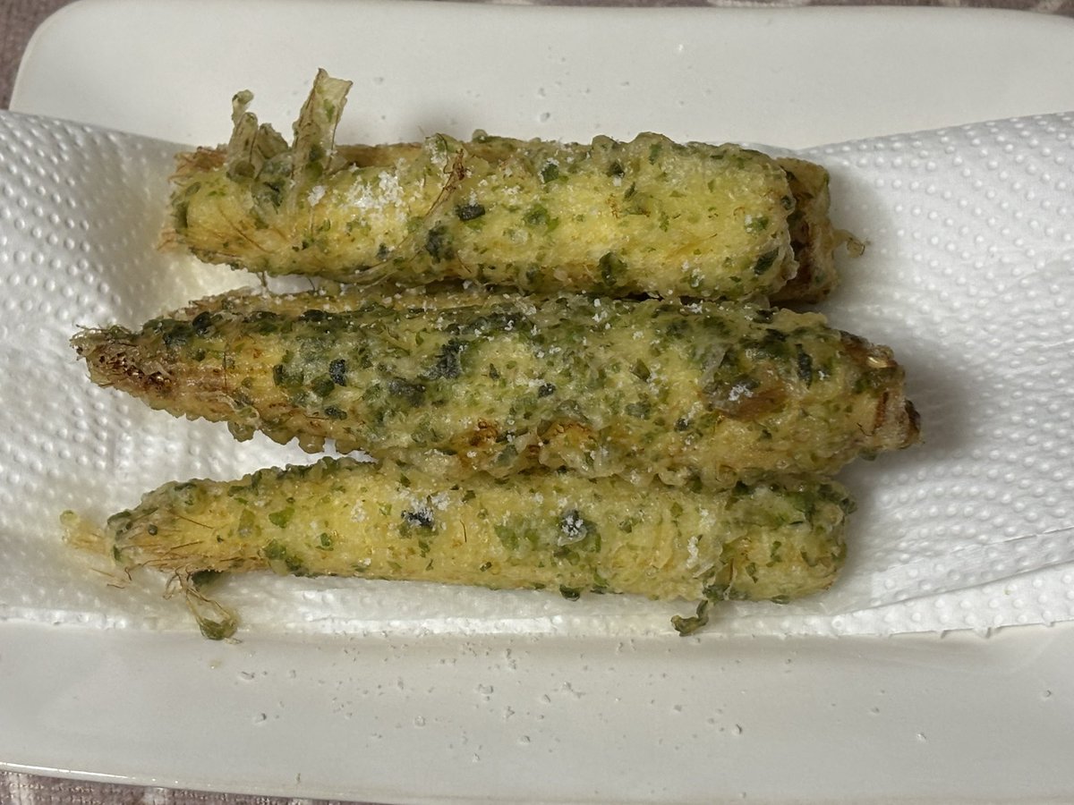 FaM0548's tweet photo. ヤングコーンの磯辺揚げ

すごく美味しかった！ https://t.co/ZT1BApmBFQ