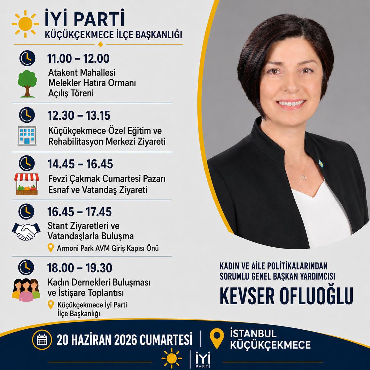 KevserOfluoglu's tweet photo. 📍Küçükçekmece/ İstanbul
20 Haziran Cumartesi.

@iyiparti
@MDervisogluTR https://t.co/78qKiIec2F