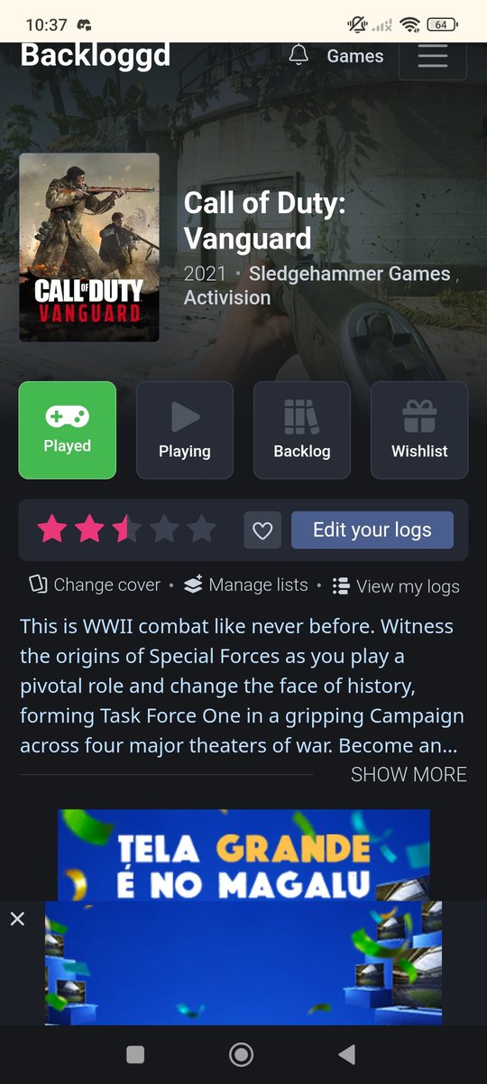 HigetsuShiro's tweet photo. Por mais historicamente incorreta que seja, e mesmo com momentos cringes aqui e ali, eu rejogaria a campanha mil vezes antes de rejogar a do MWIII (2024)

Zombies e multiplayer são o motivo prs nota baixa, sinceramente. A campanha é divertida, até. https://t.co/QiHvuor55Q