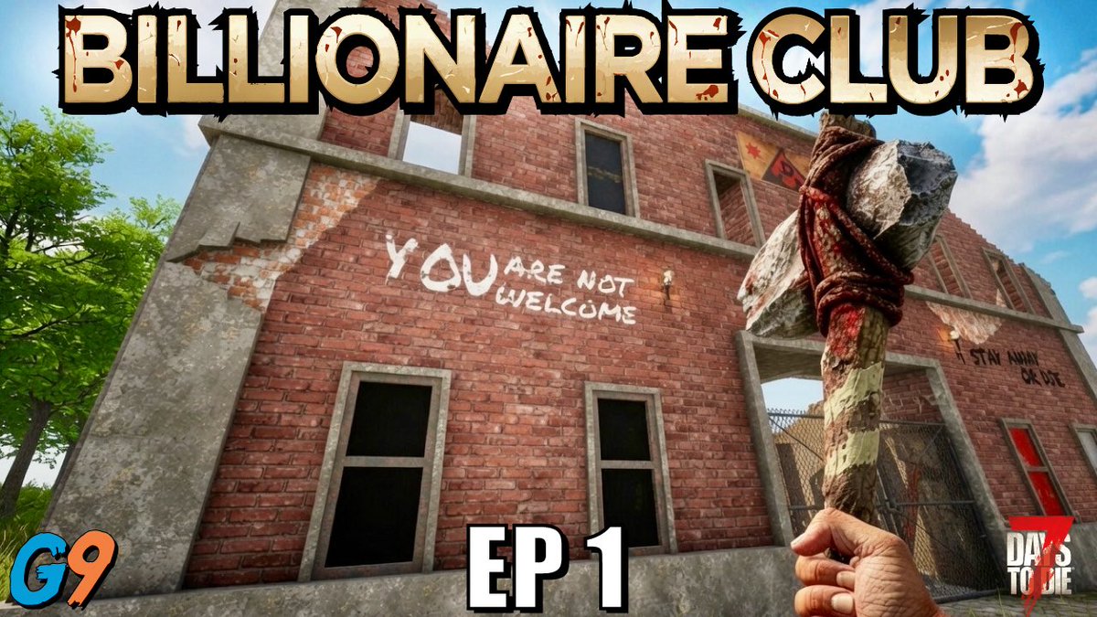 glock9gamer's tweet photo. 7 Days to Die 3.0 - Billionaire Club EP1 (Insane + Nightmare Speed) #7DaysToDie 

🔴https://t.co/GUrnPSW3nb🔴 https://t.co/1Zo3BB9KoN