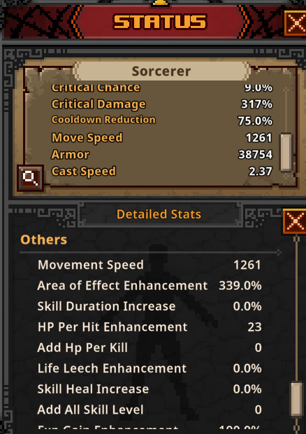 Naturu725's tweet photo. @kuyabons Sorry if the translation is strange.

Area-of-effect attacks are on the main weapon and sub-weapon. Cooldown reduction is on the armor. Accessories are used to enhance casting speed and fill in any missing range.
Movement speed is not increased. https://t.co/BZOUZMeWAM