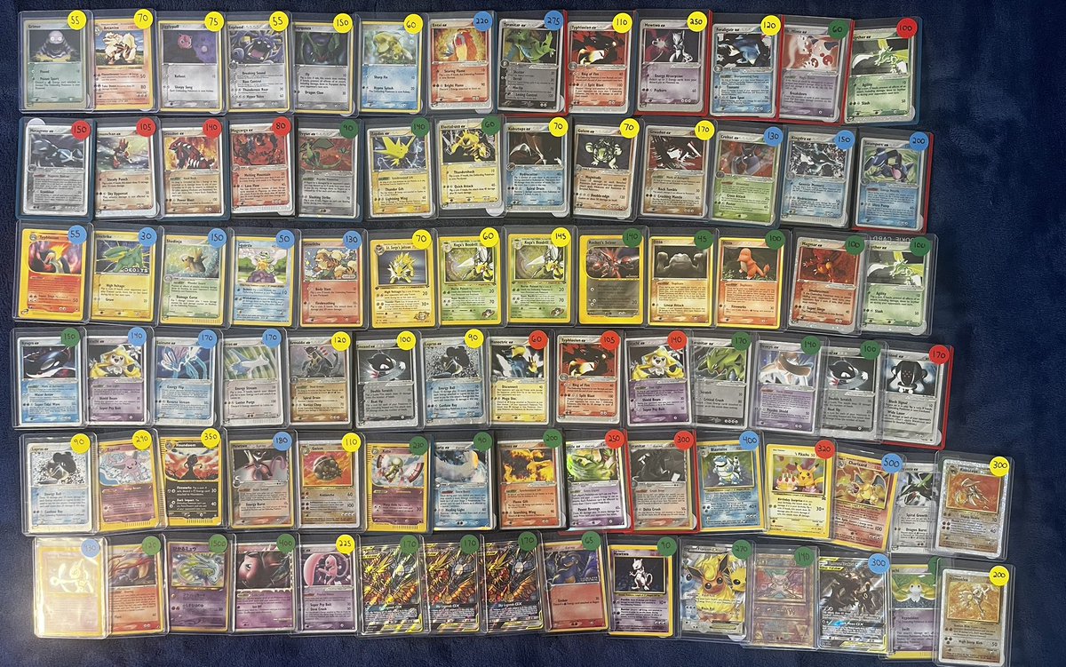 ThePokeMD's tweet photo. Little claim sale 🎉 
All prices OBO. Shipping BWE $5 under $300 
Feel free to ask for closeups 😘 https://t.co/6yceDm6A9l