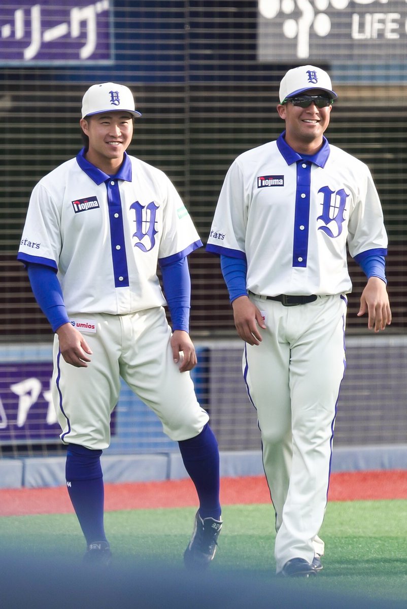 shirokowhite's tweet photo. 2026-06-19 ハマスタ
企画ユニ着てるところ見れて嬉しい、、！！
#BMemories 
#石上泰輝 #勝又温史 https://t.co/IZd1D75mfO