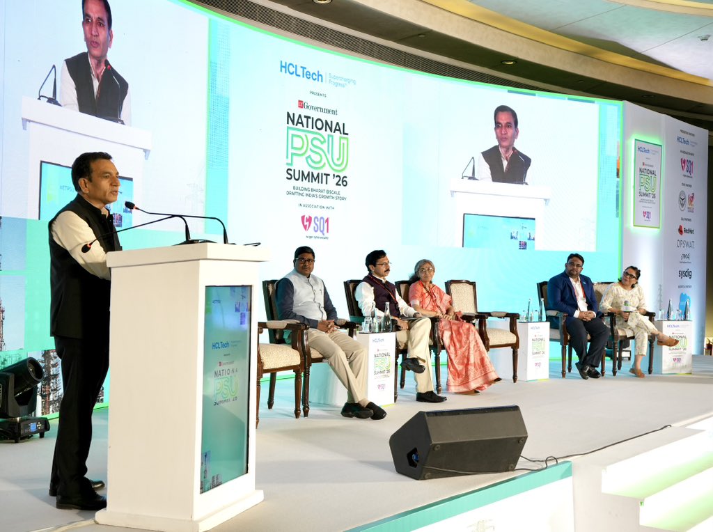 NICMeity's tweet photo. Driving the future of intelligent public enterprises!

Ms. Sharmistha Dasgupta, DDG, NIC, and Mr. Alok Kumar Tiwari, MD, NICSI, participated in the panel discussion on “AI-Powered Enterprises: Building Data-driven and Intelligent PSUs” at the #NationalPSUSummit2026 in New Delhi. https://t.co/BrhPnD5QZD