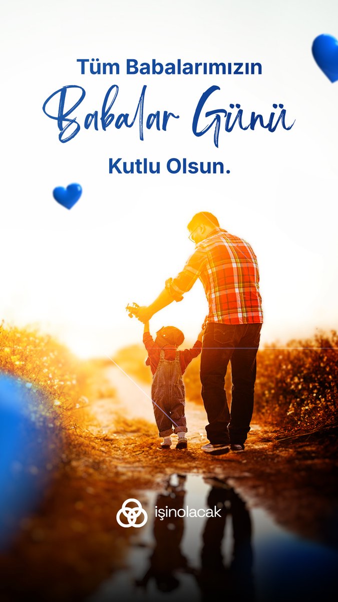 isinolacak's tweet photo. Elimizden tutan, yol gösteren, sevgisini her koşulda hissettiren tüm babalarımızın Babalar Günü kutlu olsun.

Hayata attığımız her adımda emeği, güveni ve desteğiyle yanımızda olan babalarımıza teşekkür ederiz.

İşin Olacak ailesi olarak, tüm babalara sevgi ve minnetle… 💙

#isinolacak #senindeisinolacak #isilanları #isfirsati #babalargünü