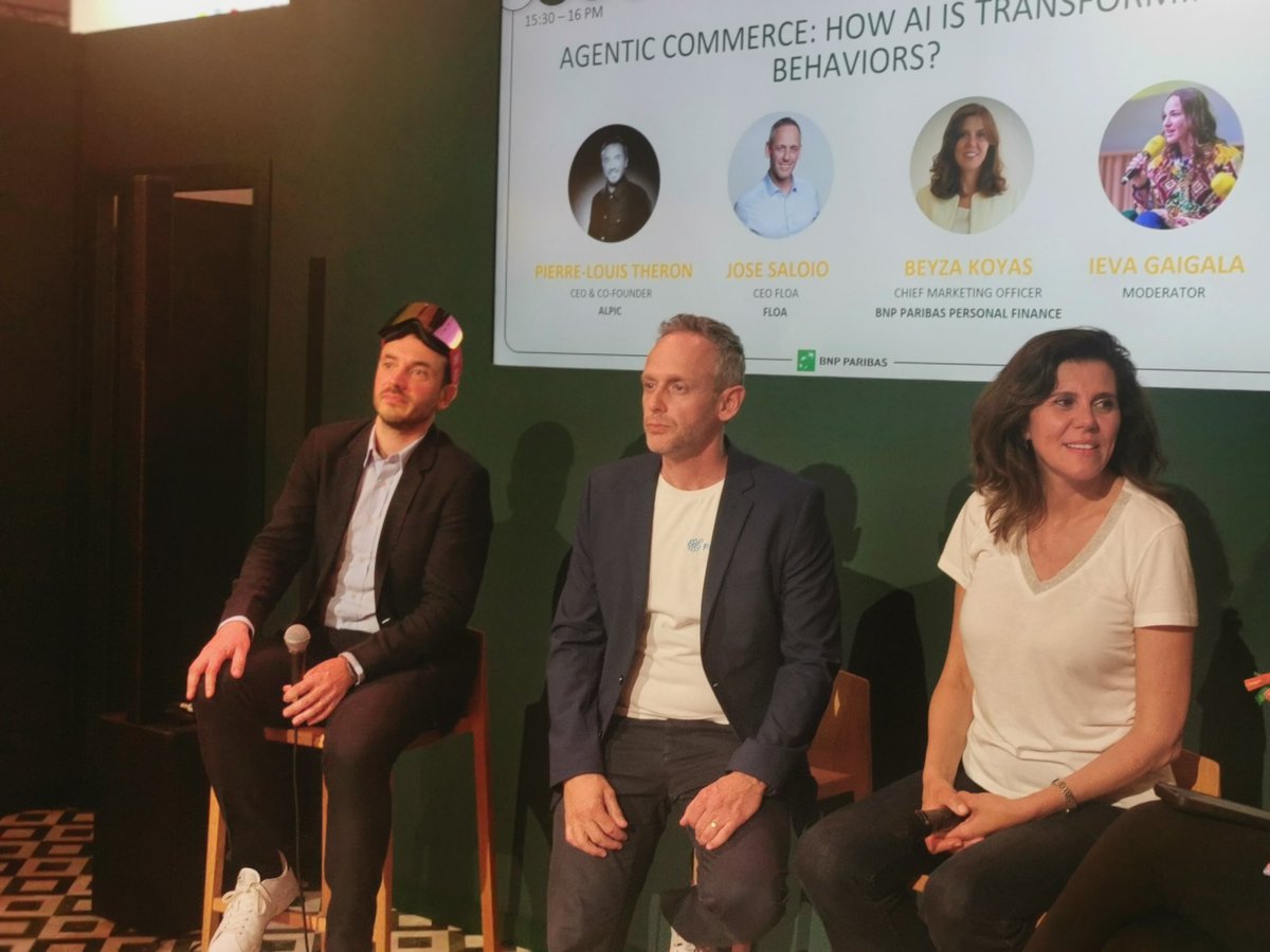 jblefevre60's tweet photo. [#Vivatech x #BNPPShapingInnovation]

Talk : Agentic commerce: how AI is transforming behaviors ?

#AI #AgenticAI @BNPParibas

@SpirosMargaris @PawlowskiMario @mvollmer1 @gvalan @ipfconline1 @LaurentAlaus @Shi4Tech @Fisher85M @kalydeoo @Ym78200 @dinisguarda @Fabriziobustama @3itcom @chidambara09 @Analytics_699 @Khulood_Almani @tewoz @ahier @EvanKirstel @rwang0 @sallyeaves @helene_wpli @FrRonconi @DigitalColmer @arielSTRABONI @HaroldSinnott @fogle_shane @rshevlin @jeffkagan @jeancayeux @RLDI_Lamy @DimitriHommel