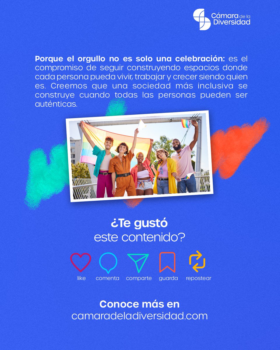 CamDiversidad's tweet photo. En la Cámara de la Diversidad creemos que una sociedad más inclusiva se construye cuando todas las personas pueden participar, crecer y desarrollarse plenamente.

#MesDelOrgullo #Pride2026 #CámaraDeLaDiversidad https://t.co/jFne6OAaC6