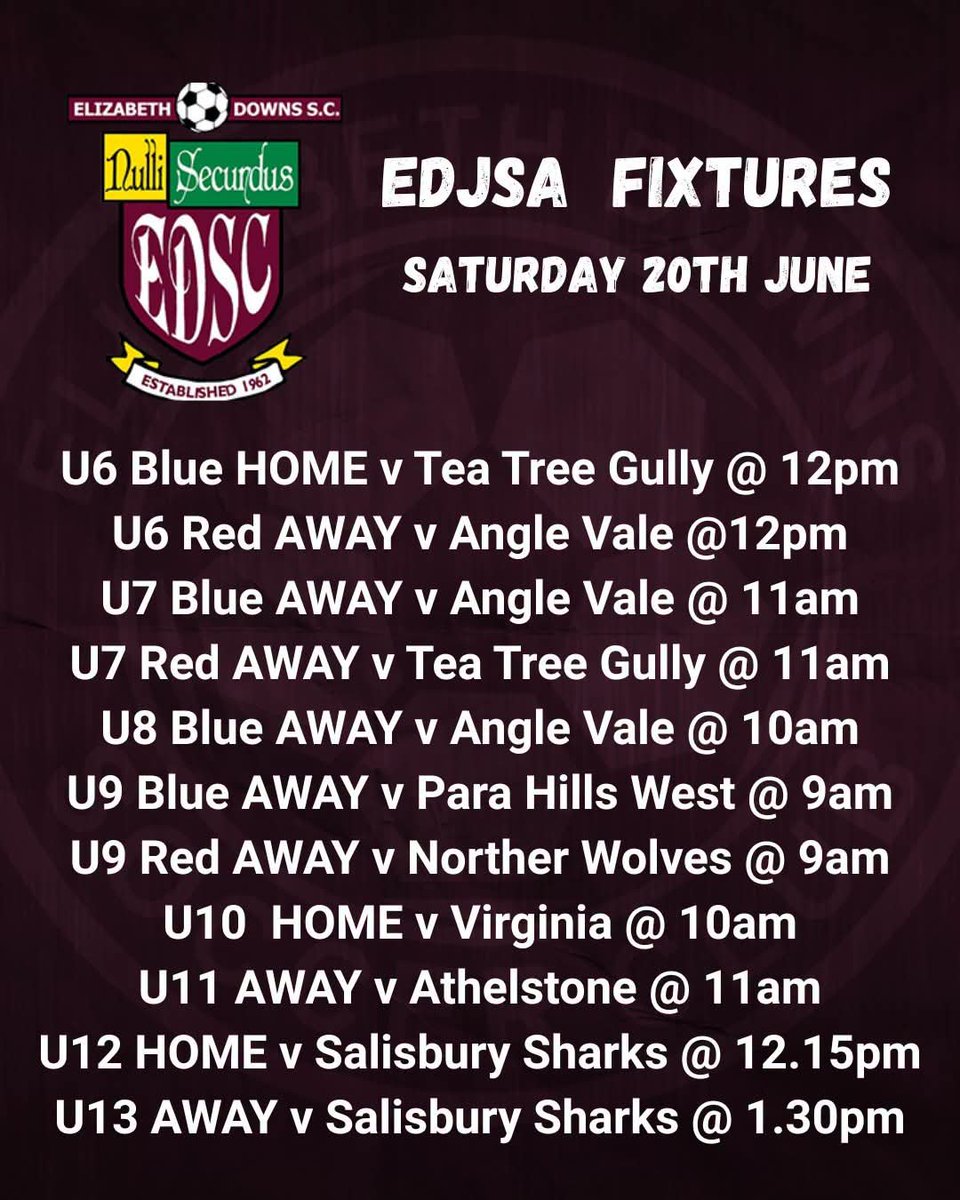 1962edsc's tweet photo. This weeks junior fixtures.....

Fingers crossed for some better weather this week! https://t.co/uP603eby9J
