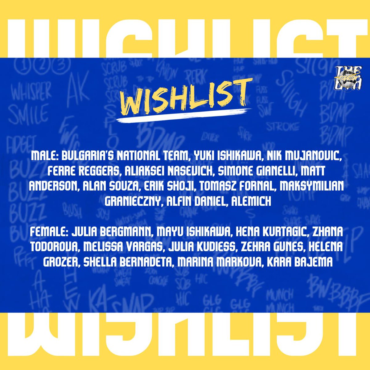 The6thRotation's tweet photo. Our wishlist is mostly volleyball athletes since we’re a volleyball agency, but we’re cool with any muse, my suggestion is just go with whoever feels the most comfortable for you, and don’t be shy about joining up, we’d love to have u around. 💙 https://t.co/9UxeSPezql