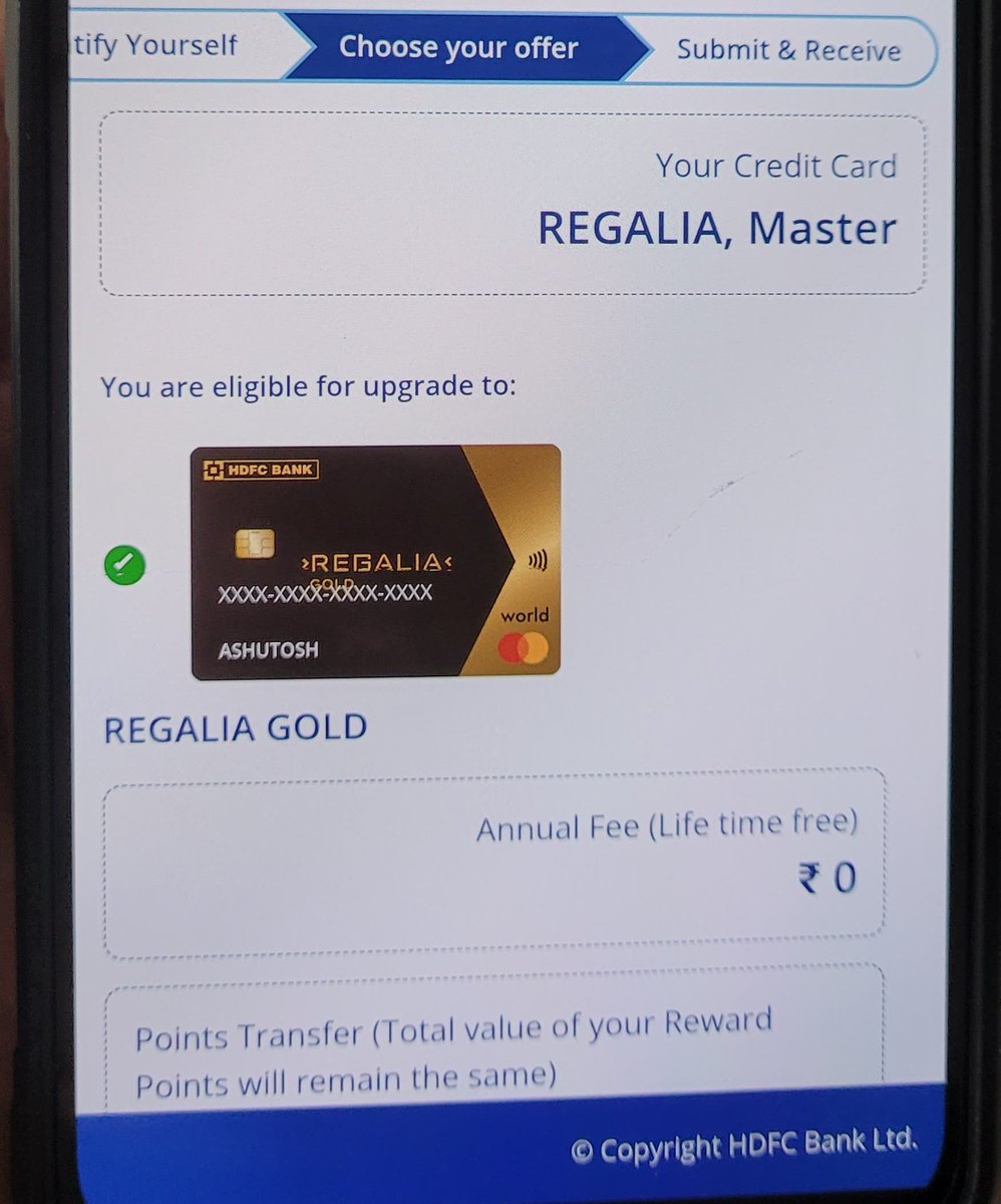 WhoAmIRandomGuy's tweet photo. Can anyone confirm if this is how regalia gold LTF looks like? There is no hidden annual fees surprise later, right?

@ProfessorCardz @FinPaal @CreditCardsInd @ccg33k @DoBaniye @cards_wizard https://t.co/hYtjH1WSRz