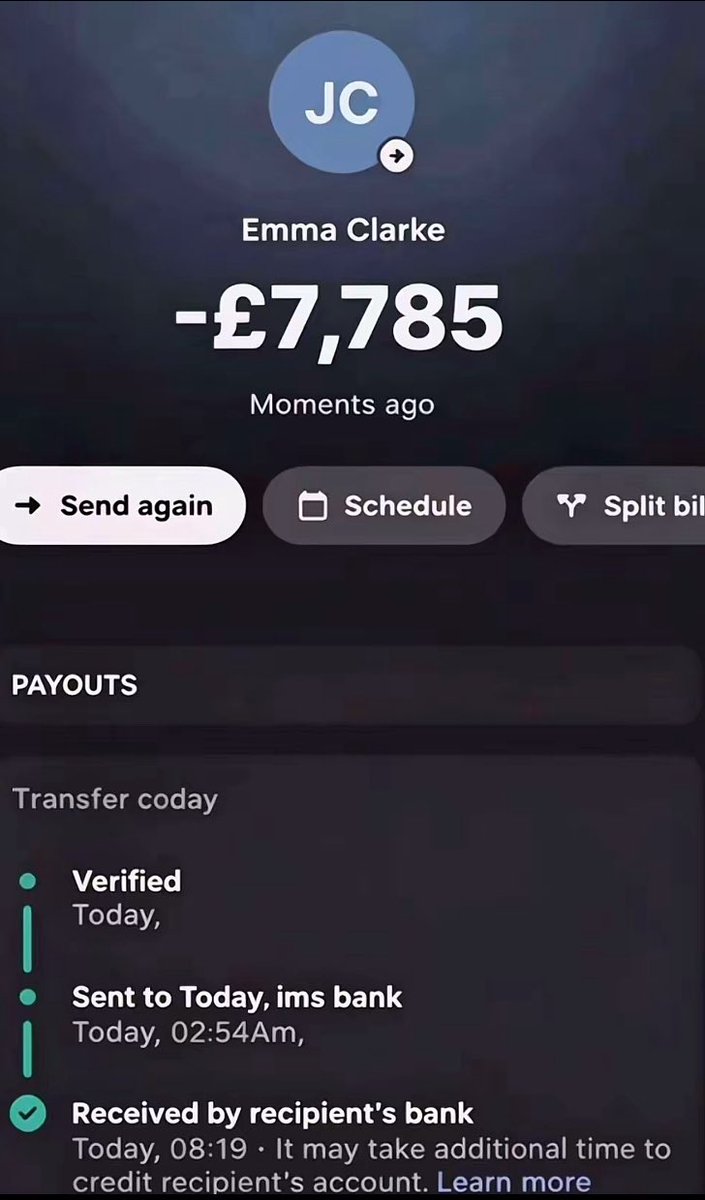 maddy__cheary's tweet photo. Successful customer ✅👏 this transaction will change your life around financially 💷💯get started now. DM for more info📥 https://t.co/LGgzeWVXF1