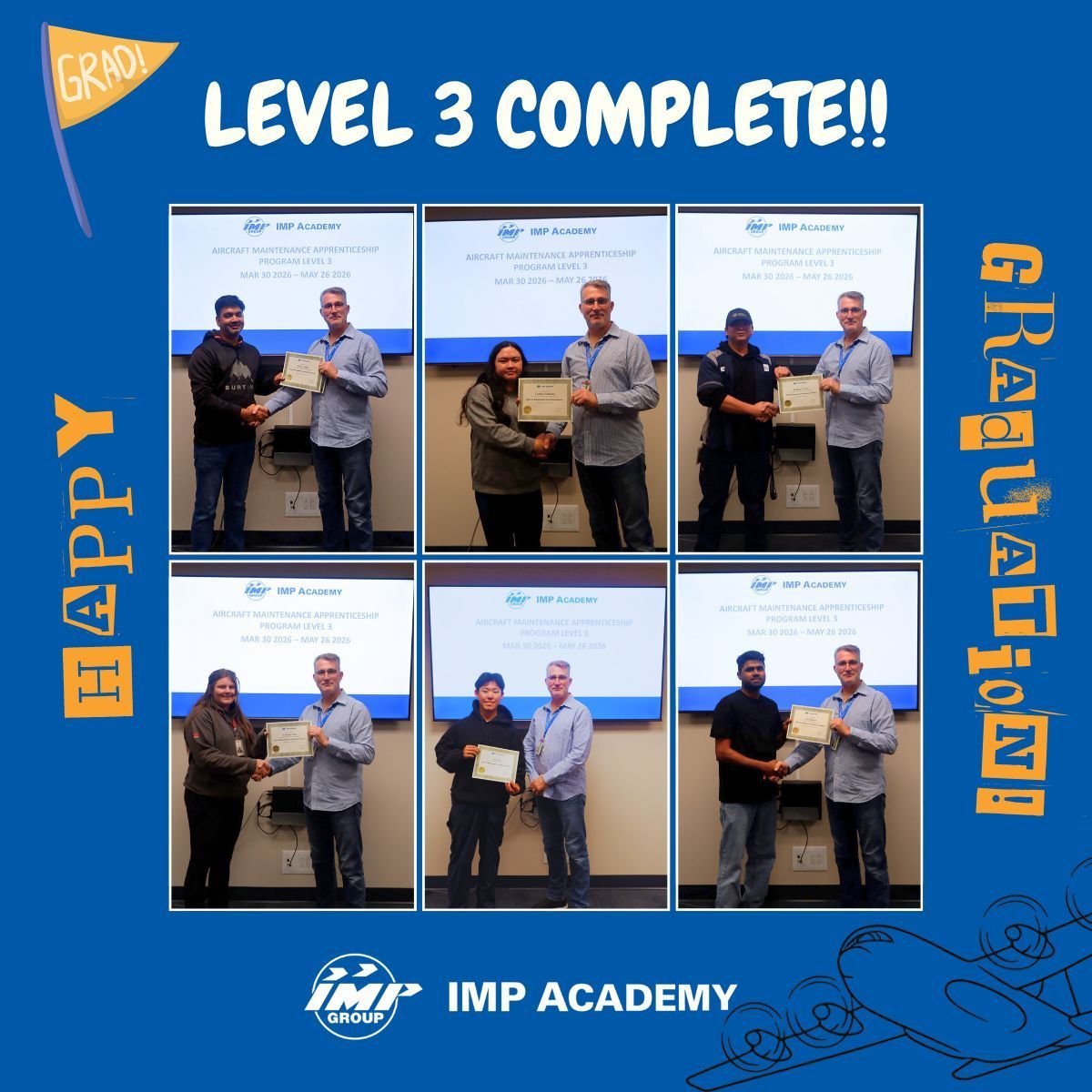 IMP_AAD's tweet photo. 🎓 Congrats to our Cadre 1 students at IMP Academy’s Abbotsford campus on completing Level 3 of our Apprenticeship Program on May 26!
We are so proud of all your hard work 🙌
#IMPAcademy #Apprenticeship #SkilledTrades https://t.co/VI4weAfIMs