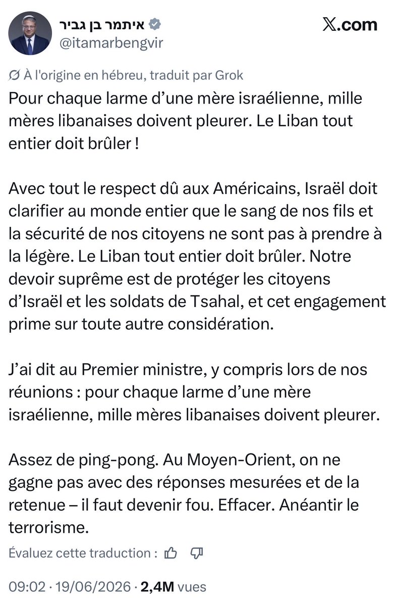 startun1234's tweet photo. @BFMTV Y’aura pas de paix avec ces fanatiques israéliens ! https://t.co/2cQQ3Brs6v