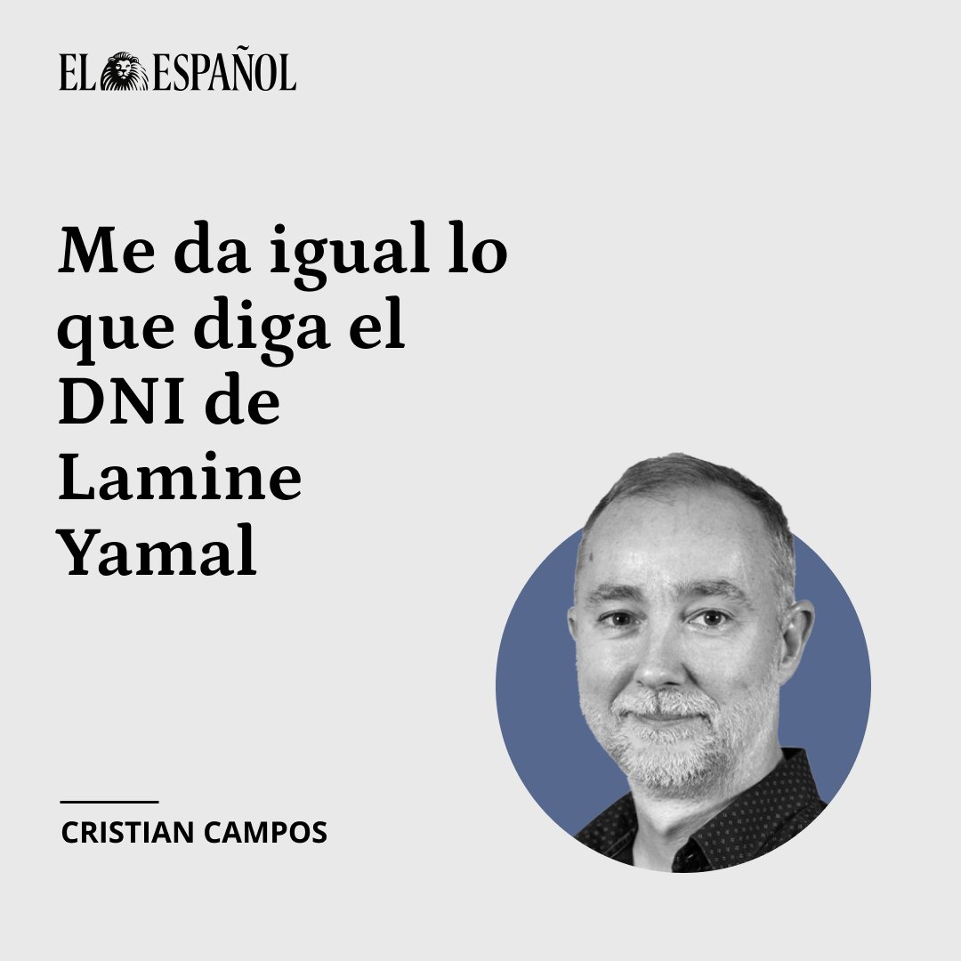FonsiLoaiza's tweet photo. Cristian Campos es el subdirector de El Español de Pedro J.Ramírez y el hagiógrafo de Ayuso. Hoy ha atacado al futbolista Lamine Yamal: "Me da igual lo que diga el DNI". Es el mismo que decía a los catalanes "¿Qué pone en tu DNI?" https://t.co/wo9mwYPeSr
