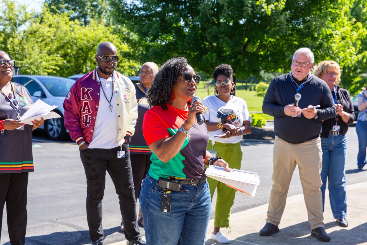 CASChemistry's tweet photo. We celebrated #Juneteenth this week with the #BAAAG (Black African American Allies Group), bringing together more than 150 staff members for a day of reflection, wellness, and community, including a #UnityWalk and a rendition of the Black National Anthem. https://t.co/L6MhXdhDCV