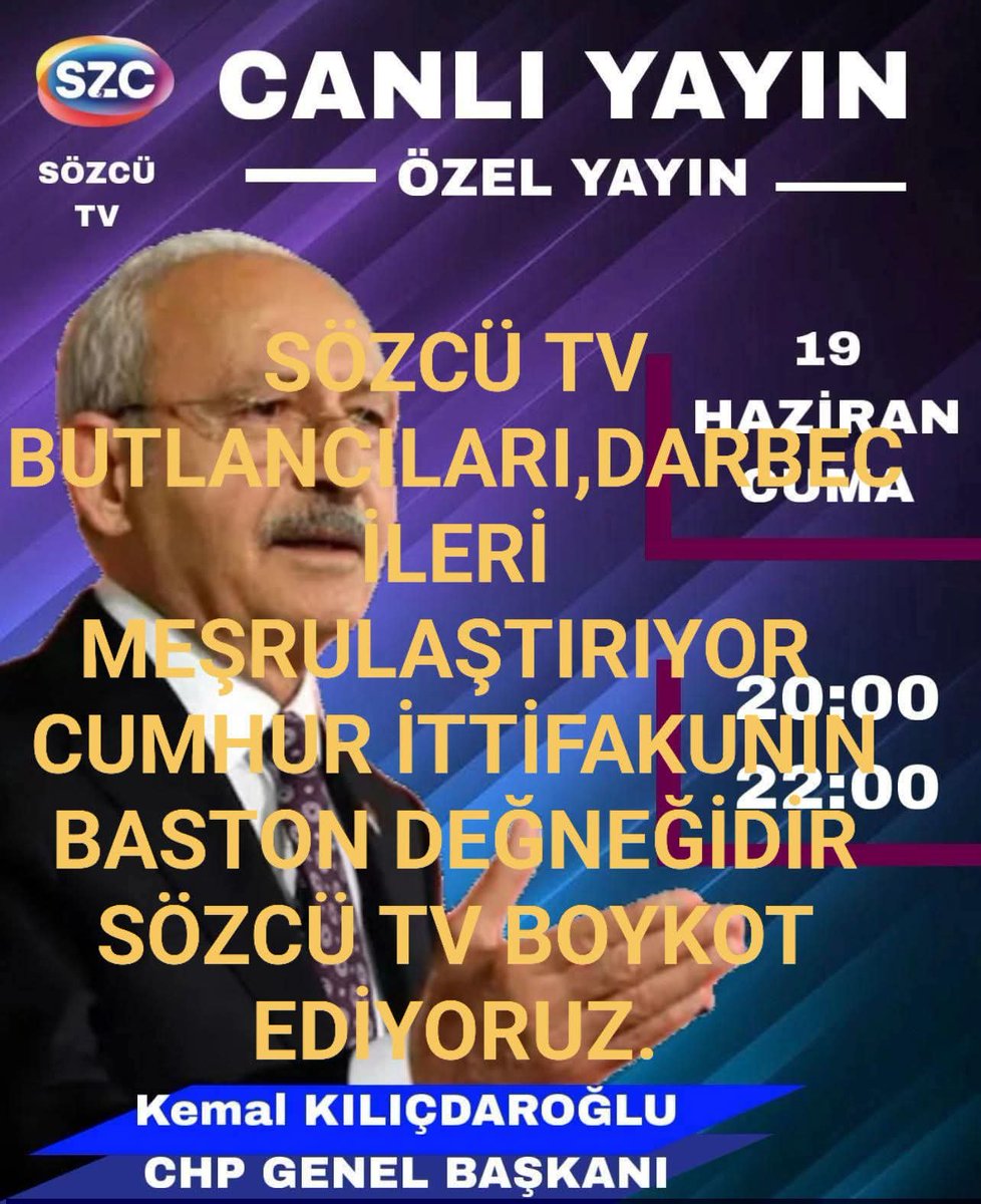 peri_karab85012's tweet photo. Unutmayınnnnn buğün  sözcü tv yi izlemek yokkk https://t.co/naXgiq9VFl