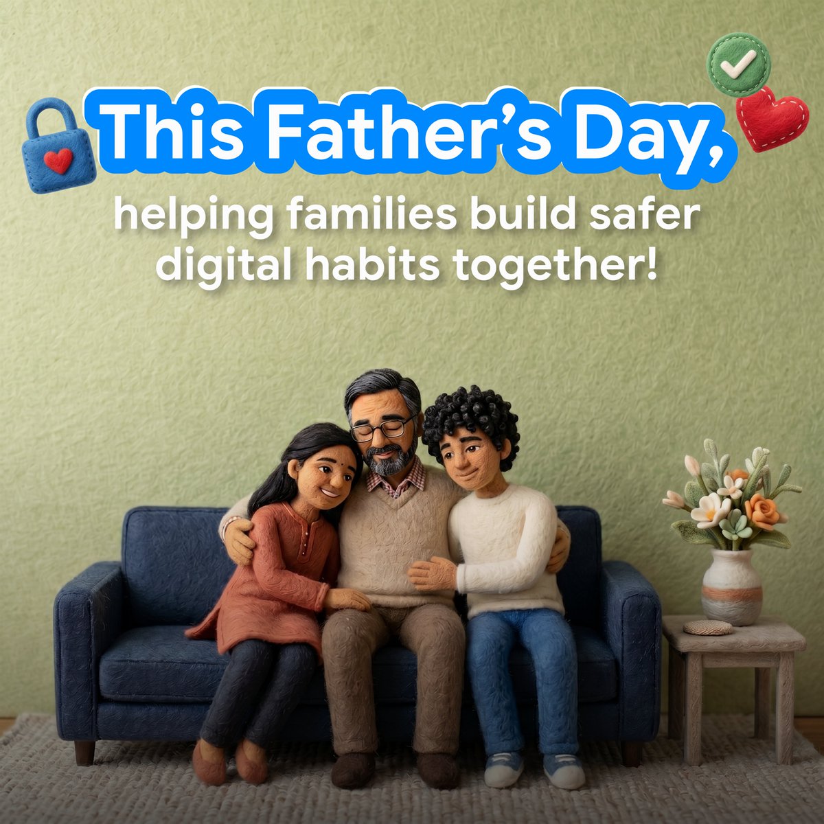 GoogleIndia's tweet photo. Ahead of Father’s Day, here’s a simple checklist to help kids navigate the digital world with confidence 🤗

To all fathers, father figures, parents, and caregivers helping kids grow up safe, curious, and responsible online…thank you 💙 https://t.co/cIKe21ERtJ