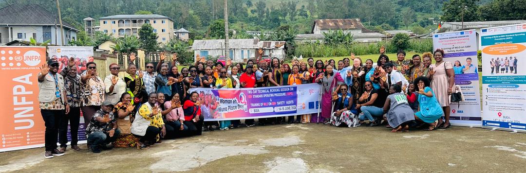 AmefFoundation's tweet photo. AMEF was honoured to join the GBV SOPs Development Workshop under the "Woman Eh! Wuna Place Dey" Project supported by @BMZ_Bund, @giz_gmbh &amp; the EU, in partnership with @UNFPACameroon, #TeenAlive &amp; WACameroon.
Prevention saves lives. 🧡
#EndGBV #WomanEh #AMEF #GBVPrevention https://t.co/1OzgH3ngt8