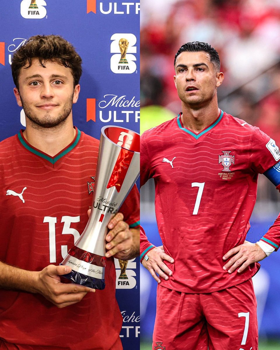 Crackbol10's tweet photo. 😳🇵🇹 João Neves, sobre el rol que ocupa Cristiano Ronaldo en la Selección Portuguesa: 

"Sabemos lo que Cristiano ha hecho por nosotros, por nuestra Selección Nacional y por el mundo del fútbol.

Pero en este momento, él y nosotros sabemos que NO ES DIFERENTE.

ES SOLO OTRO JUGADOR AQUÍ PARA AYUDAR. Está aquí para contribuir, igual que todos nosotros”.