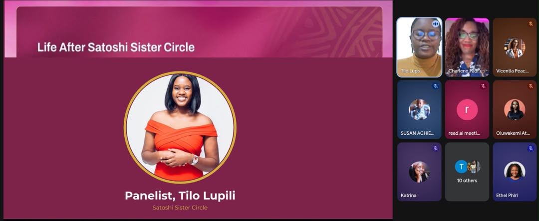 SatSisterCircle's tweet photo. We had an amazing session with Tilo Lupili!
She shared her journey with Satoshi Sister Circle and her experiences navigating opportunities within the Bitcoin ecosystem. She encouraged us to remain curious, and be open to continuous learning in the Bitcoin space. Thank you Tilo! https://t.co/3Np7neEsst