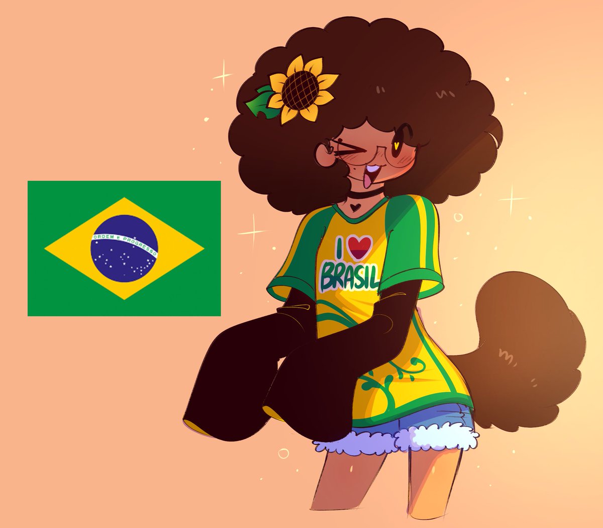 puppysnackz's tweet photo. I got brazilianized by some brazilians… 🇧🇷💛 https://t.co/Kb0hF9G464