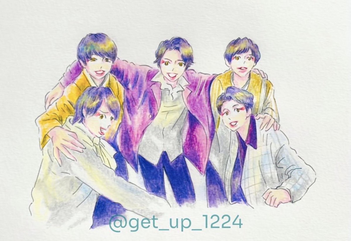 get_up_1224's tweet photo. 💙❤️💚💛💜❺🌟✨（再掲） https://t.co/ZhqEoMzJhY