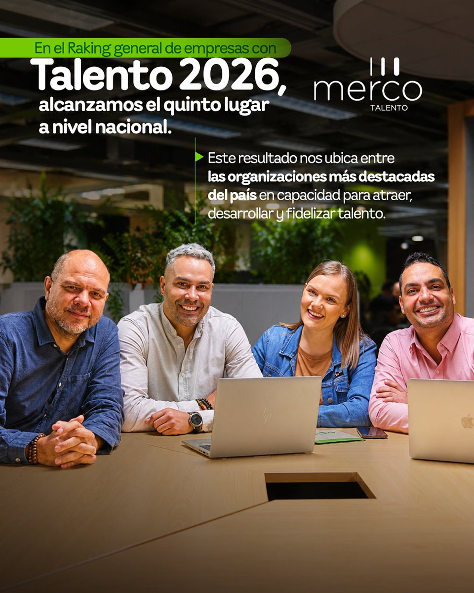 luisferneyo's tweet photo. EPM es una de las cinco mejores empresas para atraer y fidelizar talento en Colombia según los resultados de Merco Talento. En el ranking sectorial de Energía, Gas y Agua, EPM ocupó el primer lugar por segundo año consecutivo. ¡Qué orgullo trabajar en esta Empresa! https://t.co/5ekIULoCDi