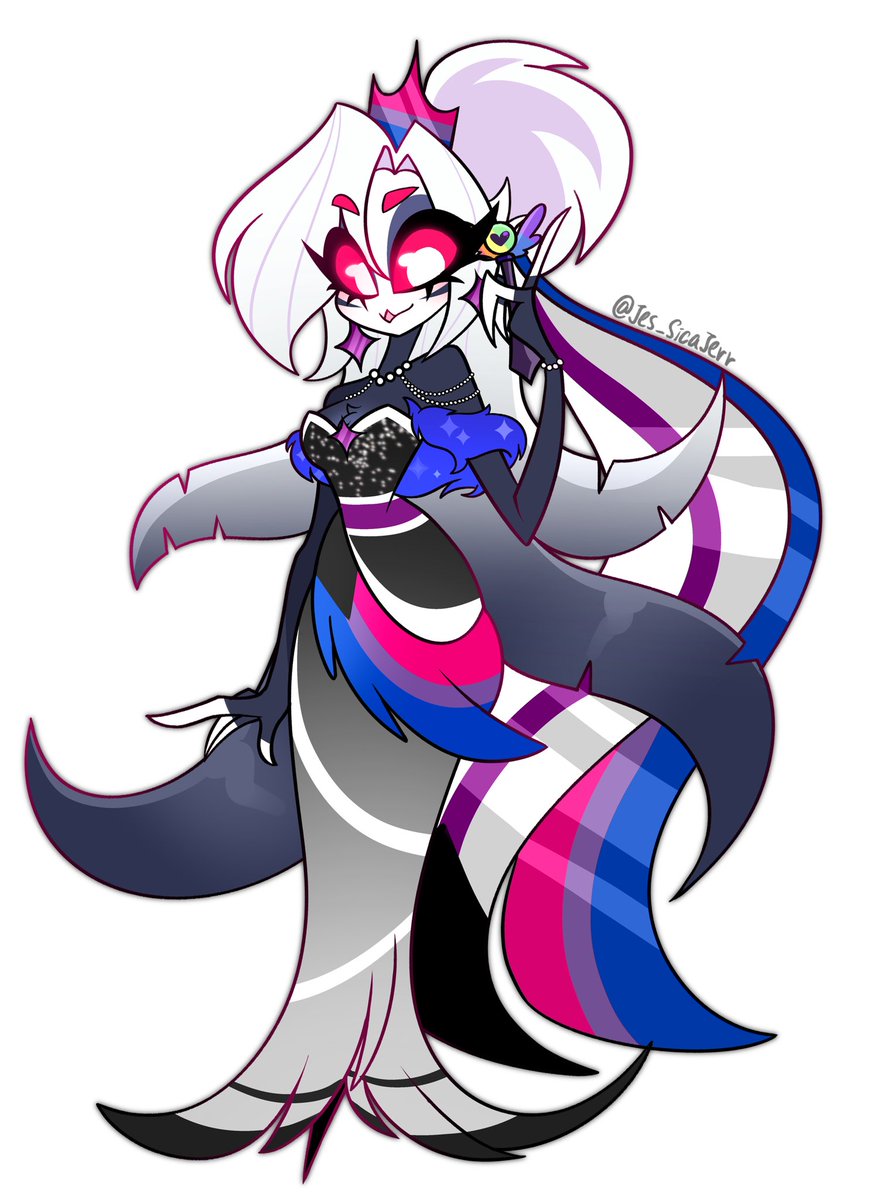 Jes_SicaJerr's tweet photo. Pride Month Outfit Design comm done for @/SleepyBouquet on VGen💖💖✨

Thank you so much again for commissioning me😭😭💞!!!

[Art By Me]
#Helluvaboss #HelluvaBossOC #HazbinHotel #HazbinHotelOC https://t.co/Kszo334xm3