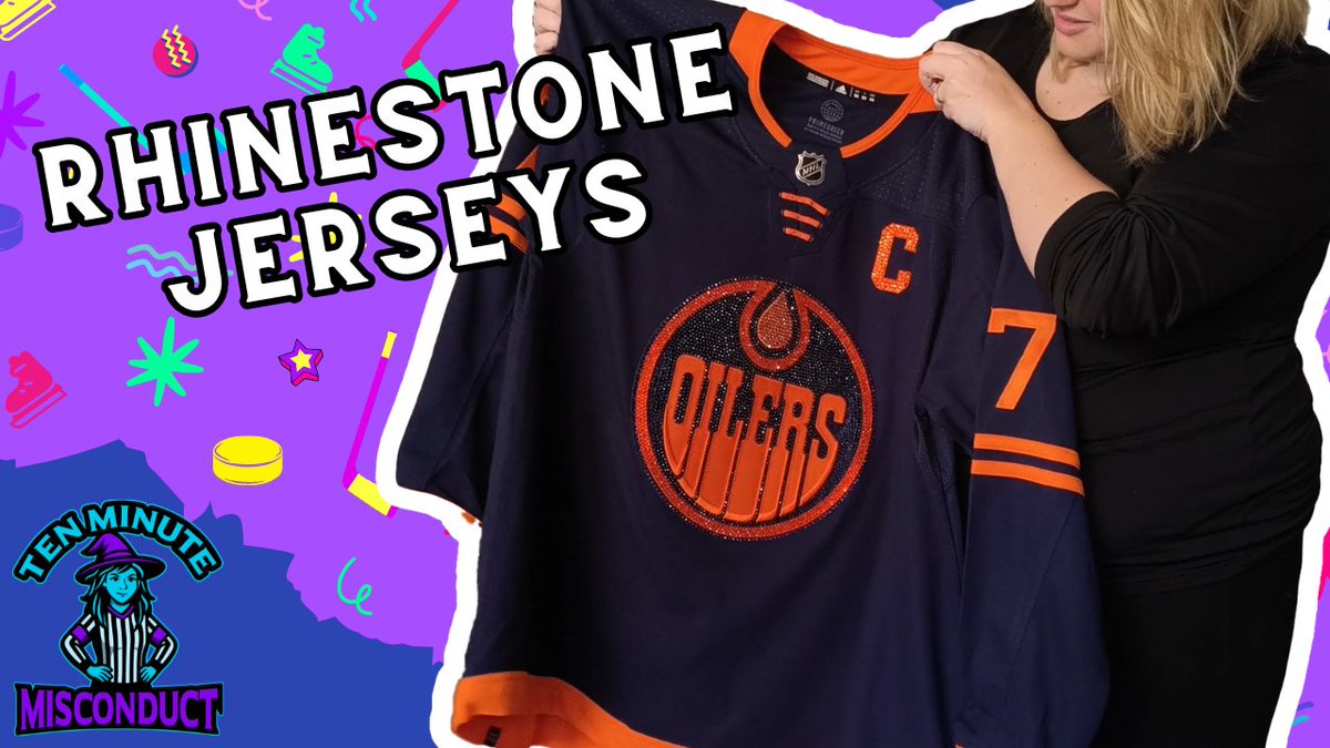 Puck_Witches's tweet photo. Are you interested in bedazzling a hockey jersey in the NHL off-season? Take a look at our latest video detailing everything that goes into it!  ⬇️

#hockey #nhl #rhinestone #jersey https://t.co/cVDL3Rm41e